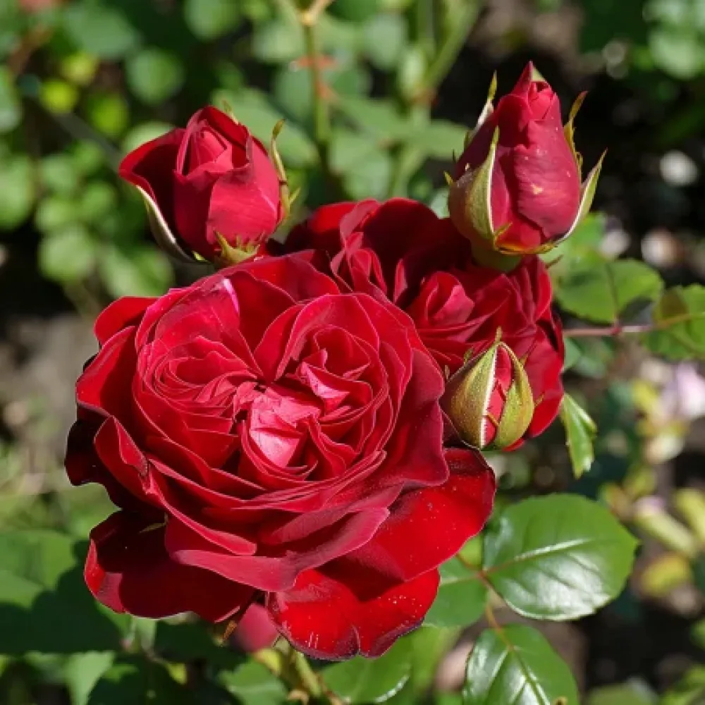 Vrtnica Dark Red Fairytale – z golimi koreninami