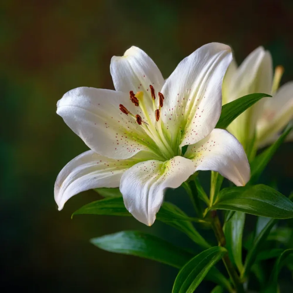 Lilija Asiatic White (bela)